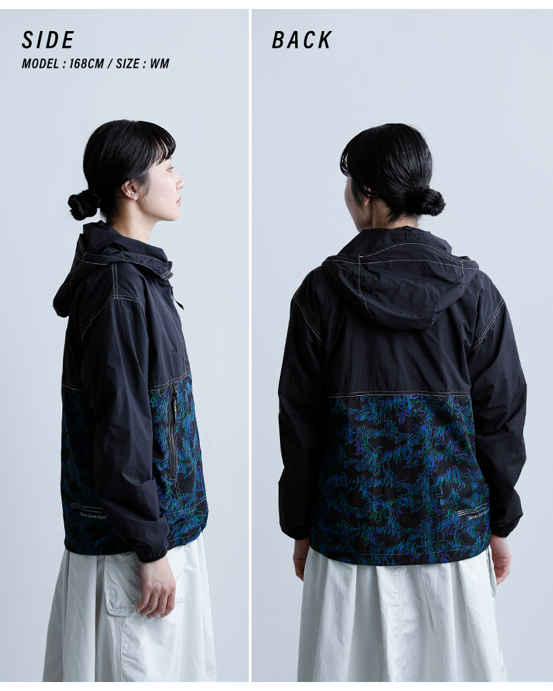 and wander(アンドワンダー)プリントウィンドジャケットprintedwindjacket574-6121013