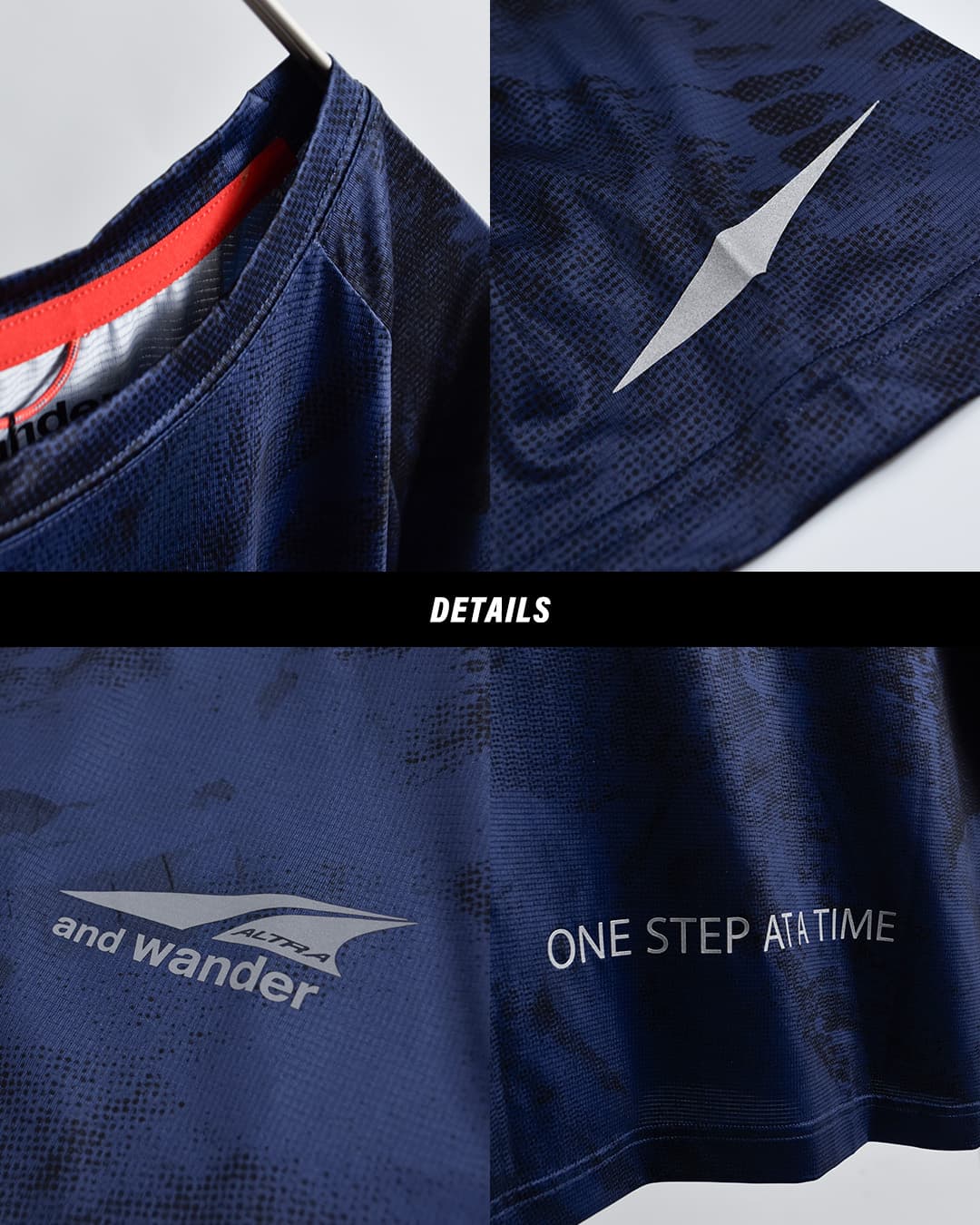 and wanderグラフィック 半袖Tシャツ ALTRA×and wander graphic SS T 574-6164502