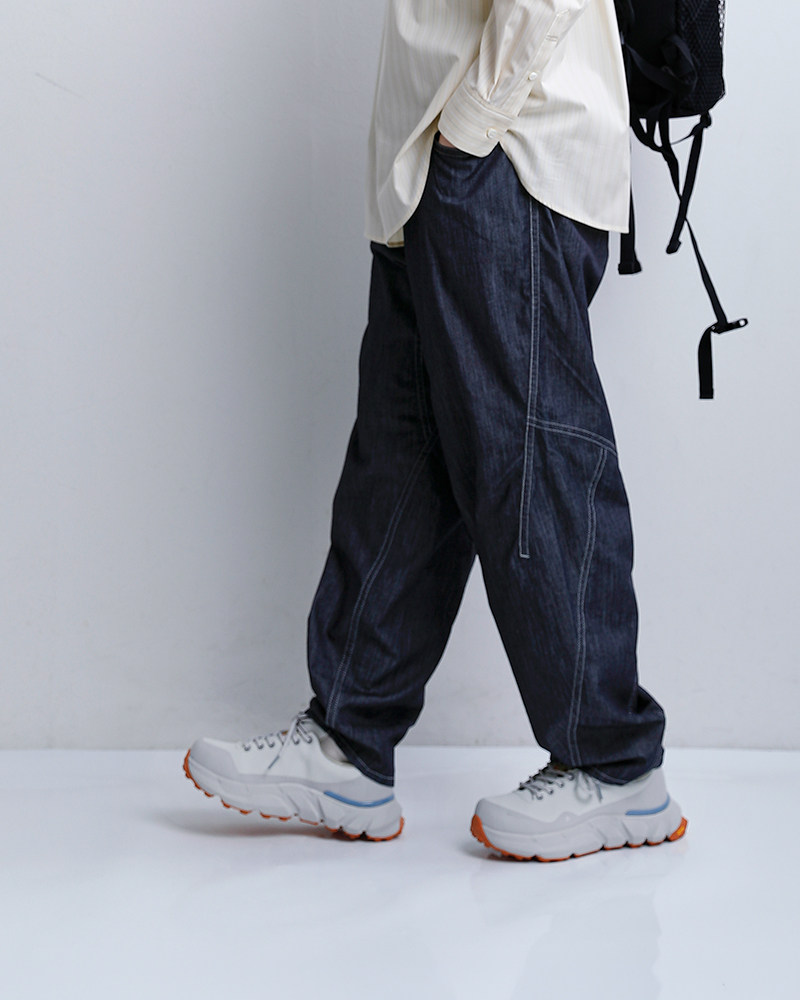 and wander(アンドワンダー)ドライイージーデニムワイドパンツdryeasydenimwidepants574-6182099