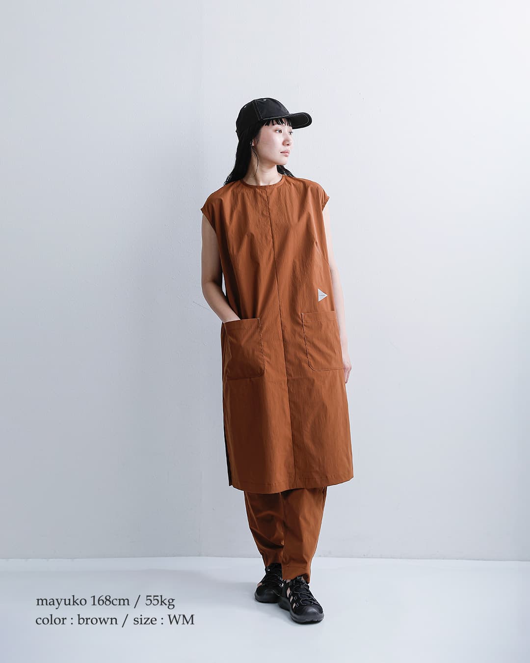 and wanderUVカット ストレッチ ドレス UV cut stretch SS dress 574-6183071