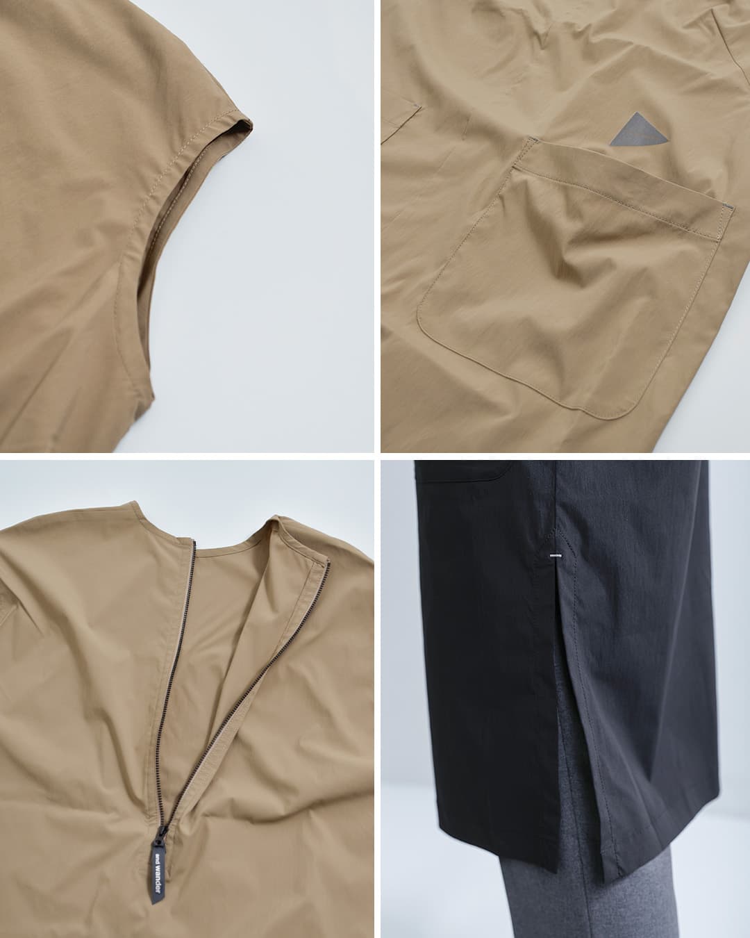 and wanderUVカット ストレッチ ドレス UV cut stretch SS dress 574-6183071