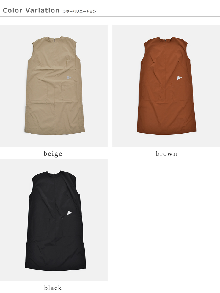 and wanderUVカット ストレッチ ドレス UV cut stretch SS dress 574-6183071