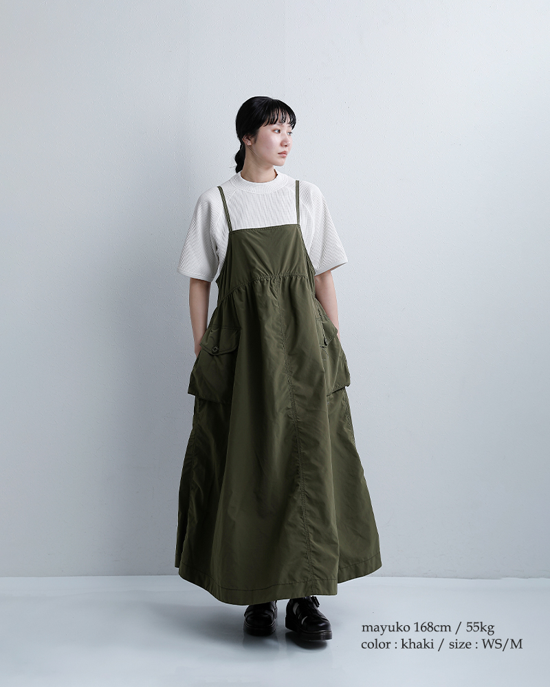 and wander(アンドワンダー)撥水オーバーサイズカーゴドレスoversizedcargodress574-6183091