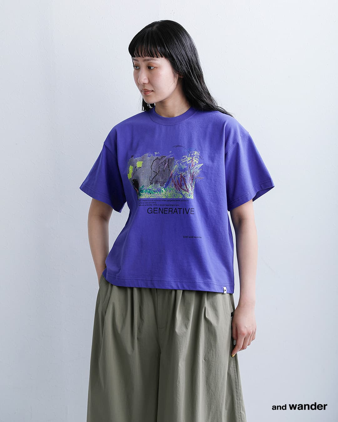 and wanderコットン グラフィックTシャツ krell color SS by MASAYOSHI SUZUKI 574-6184080