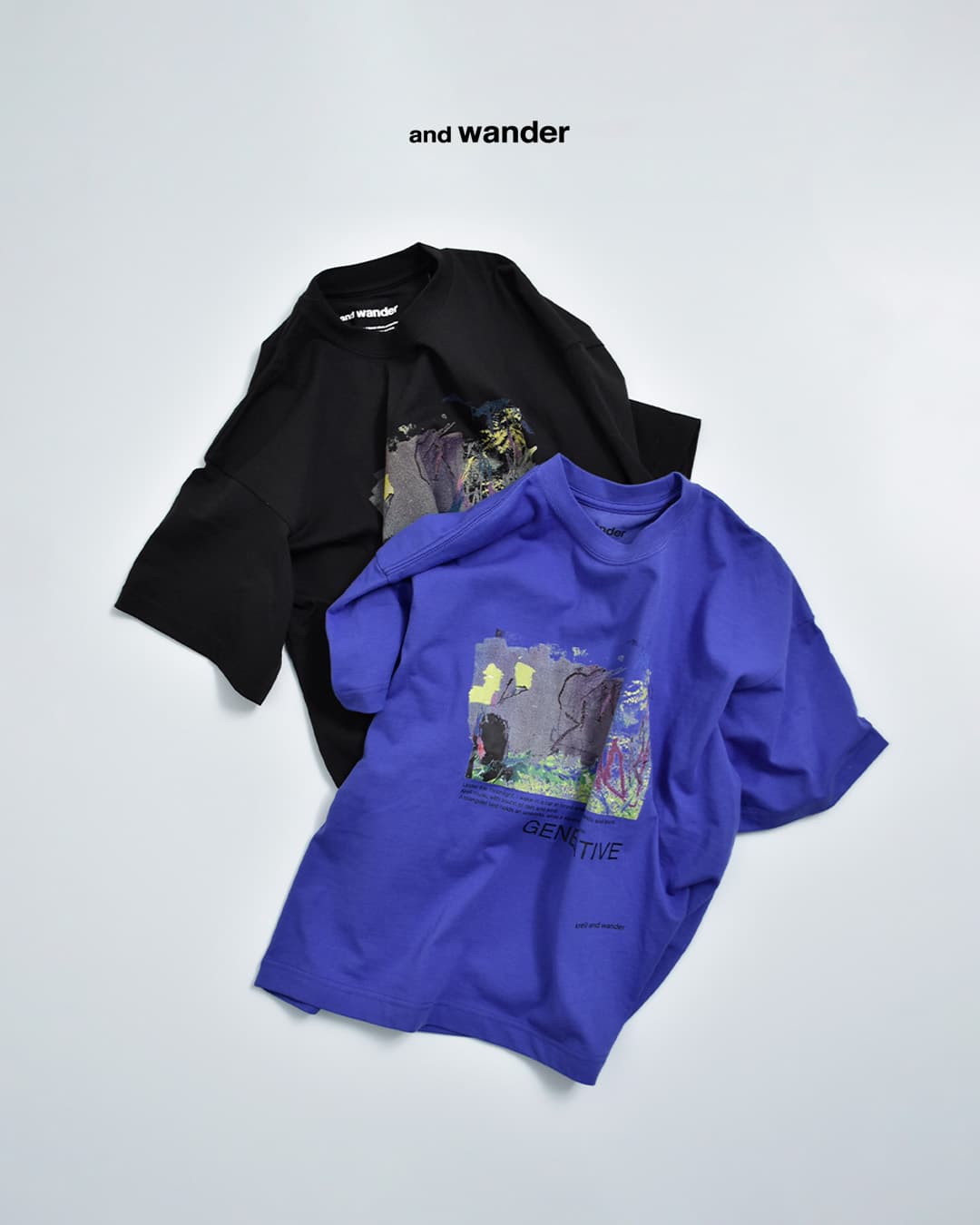 and wanderコットン グラフィックTシャツ krell color SS by MASAYOSHI SUZUKI 574-6184080