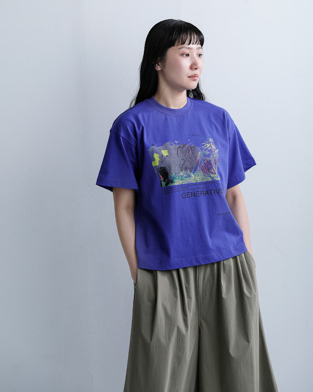 and wanderコットン グラフィックTシャツ krell color SS by MASAYOSHI SUZUKI 574-6184080