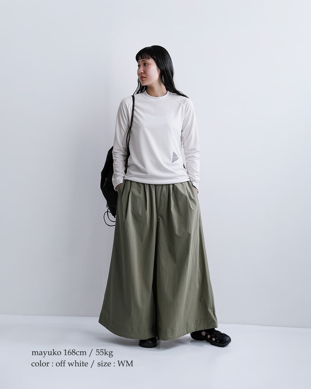 and wanderドライジャージー ラグラン 長袖Tシャツ dry jersey raglan LS T 574-6964030