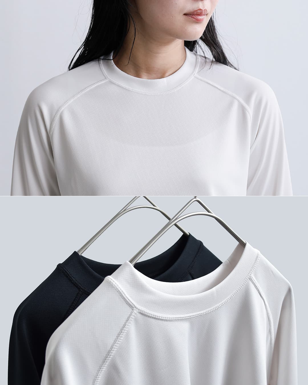 and wanderドライジャージー ラグラン 長袖Tシャツ dry jersey raglan LS T 574-6964030