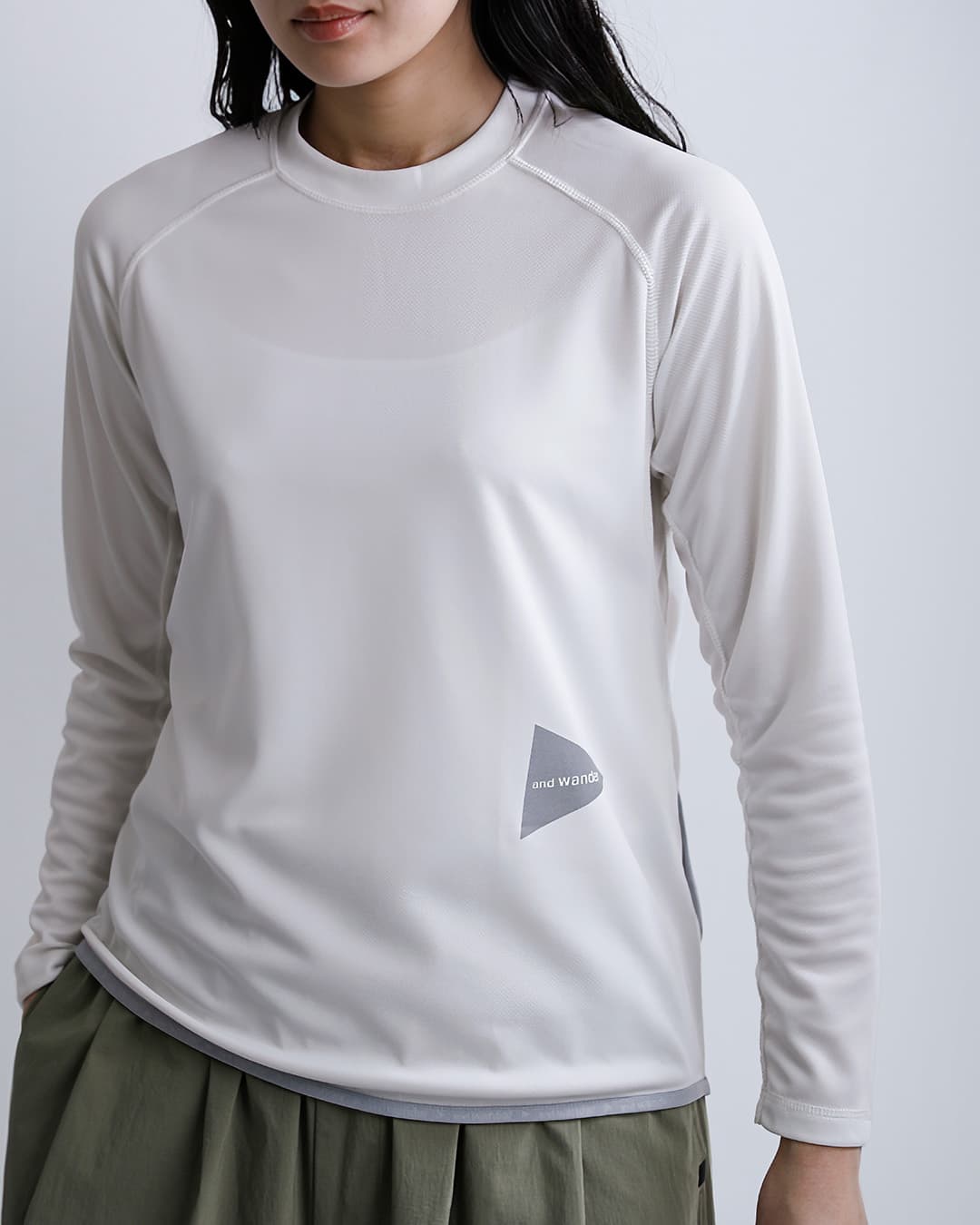 and wanderドライジャージー ラグラン 長袖Tシャツ dry jersey raglan LS T 574-6964030