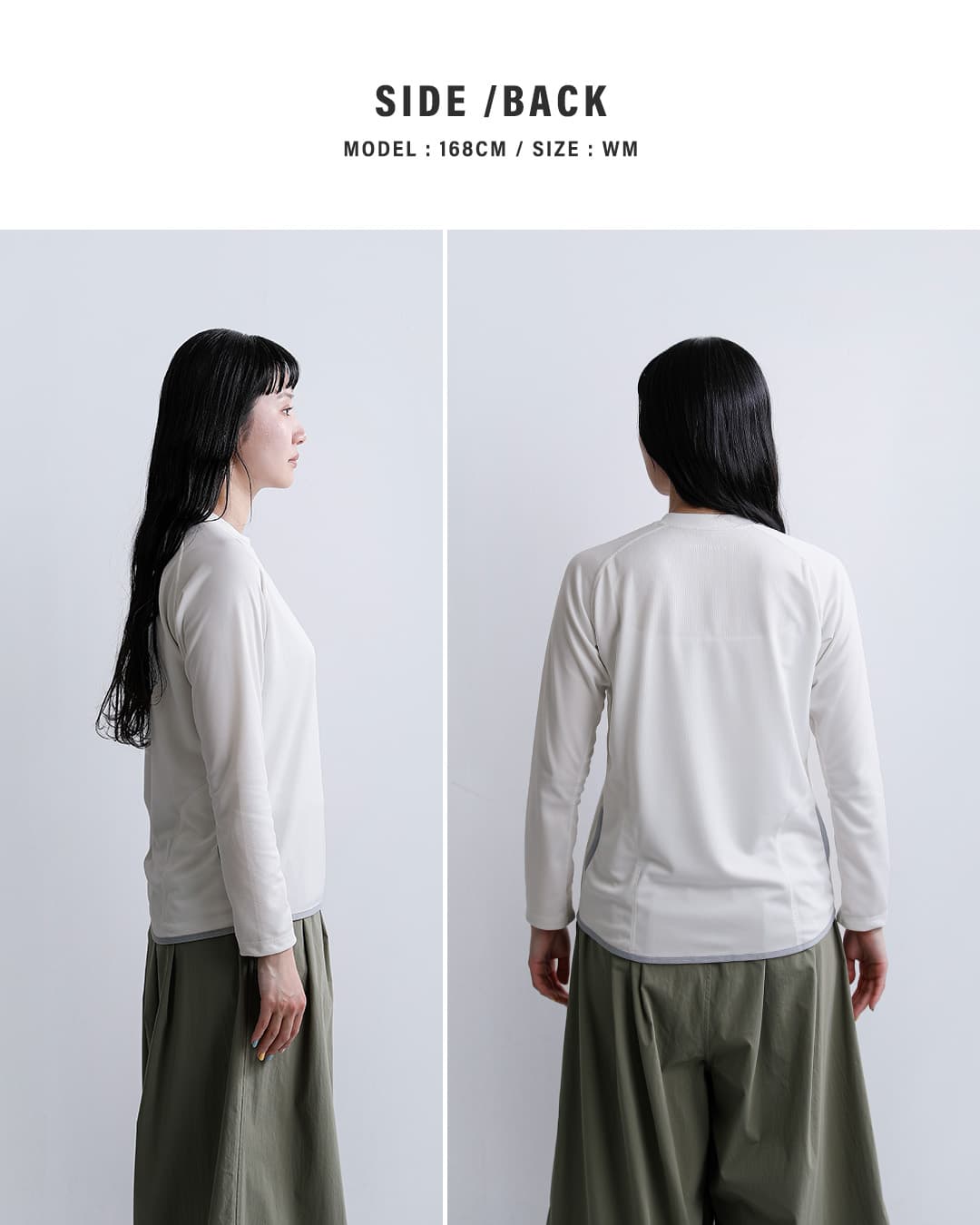 and wanderドライジャージー ラグラン 長袖Tシャツ dry jersey raglan LS T 574-6964030