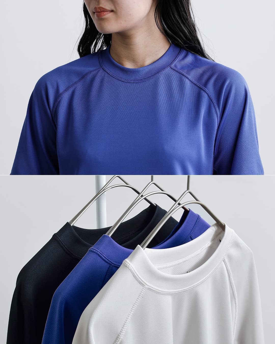 and wanderドライジャージー ラグラン 半袖Tシャツ dry jersey raglan SS T 574-6964031