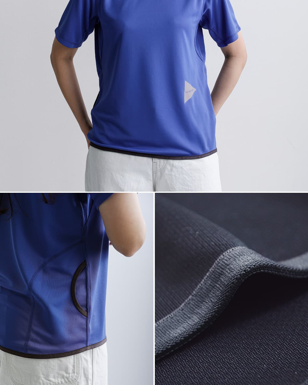 and wanderドライジャージー ラグラン 半袖Tシャツ dry jersey raglan SS T 574-6964031