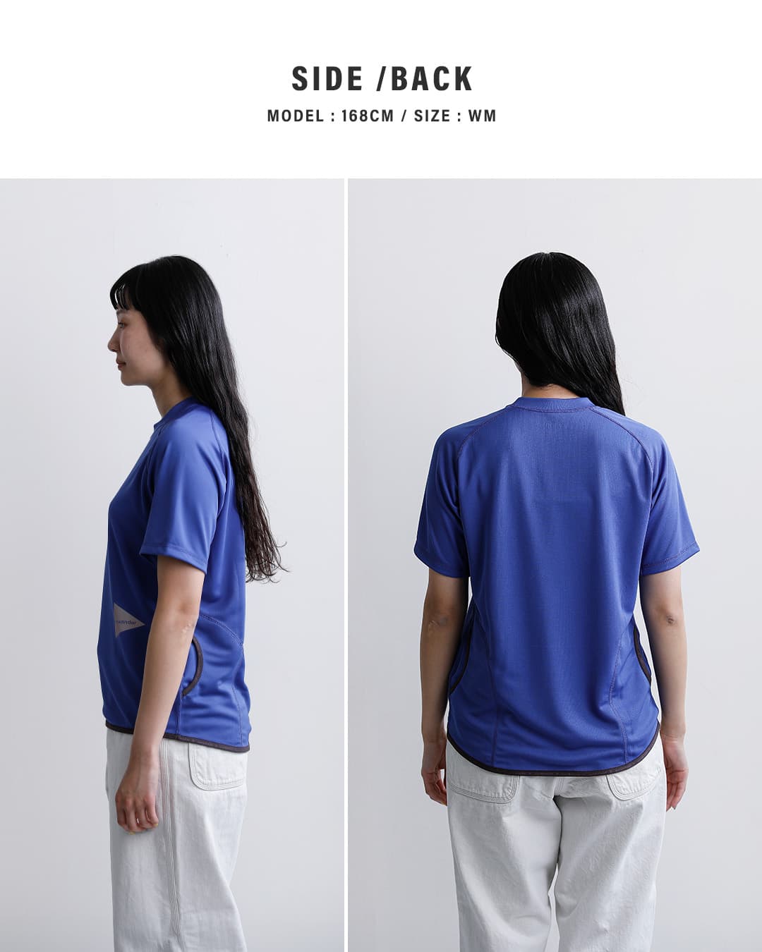 and wanderドライジャージー ラグラン 半袖Tシャツ dry jersey raglan SS T 574-6964031