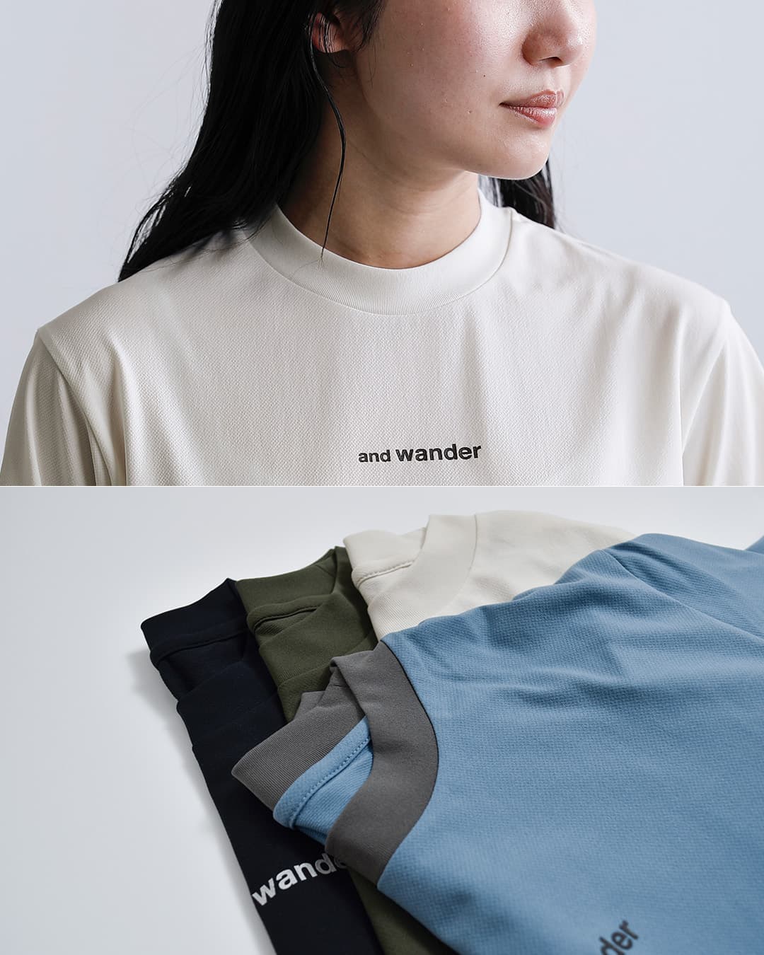 and wanderドライメッシュ Tシャツ dry mesh T 574-6964035