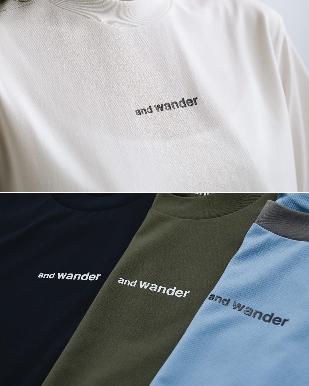 and wanderドライメッシュ Tシャツ dry mesh T 574-6964035