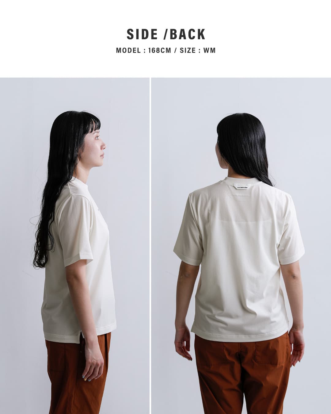 and wanderドライメッシュ Tシャツ dry mesh T 574-6964035