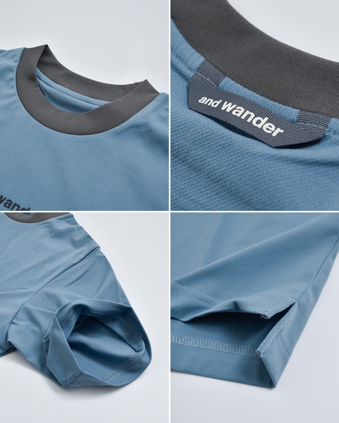 and wanderドライメッシュ Tシャツ dry mesh T 574-6964035