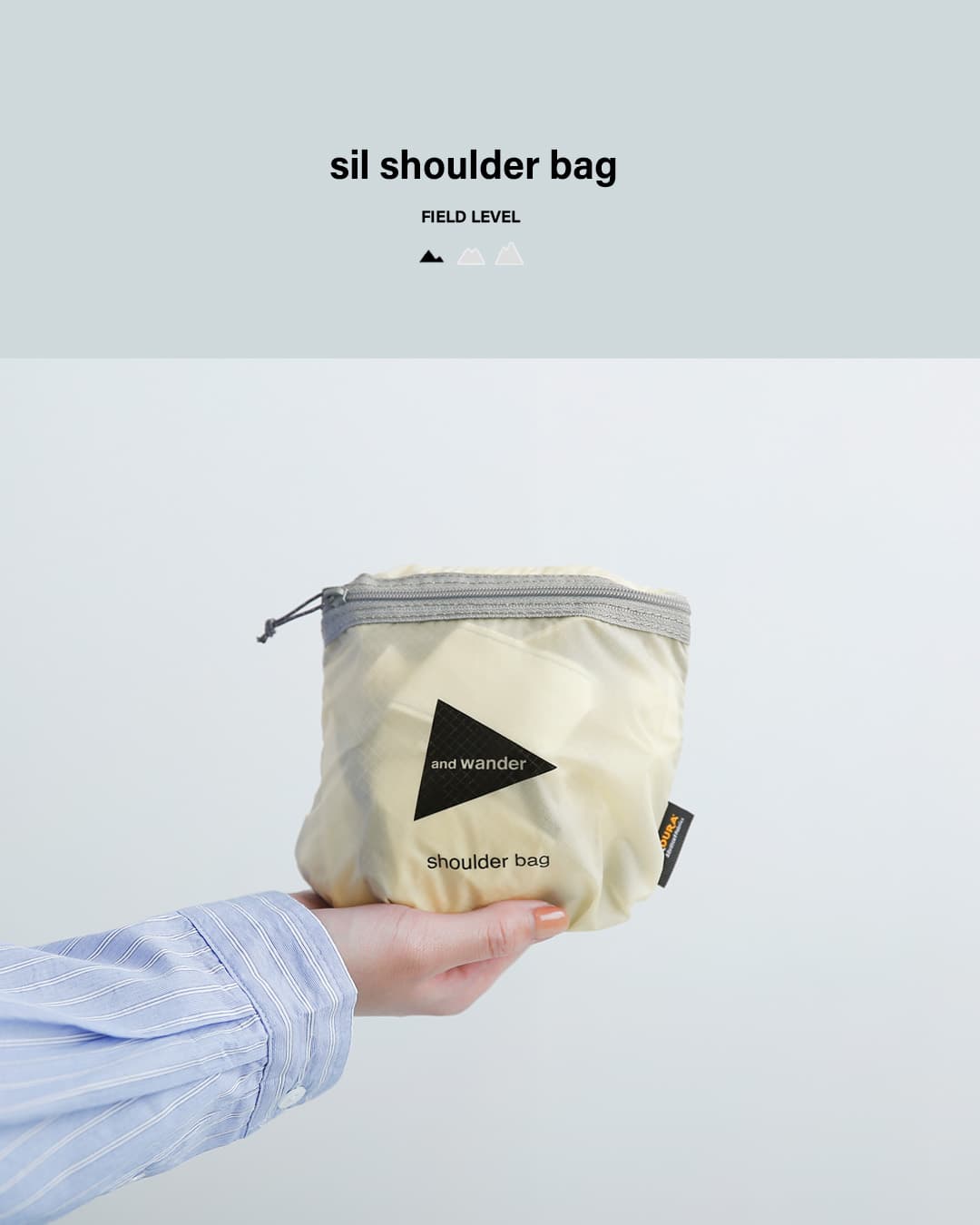 and wanderシル ショルダーバッグ sil shoulder bag 574-6985133