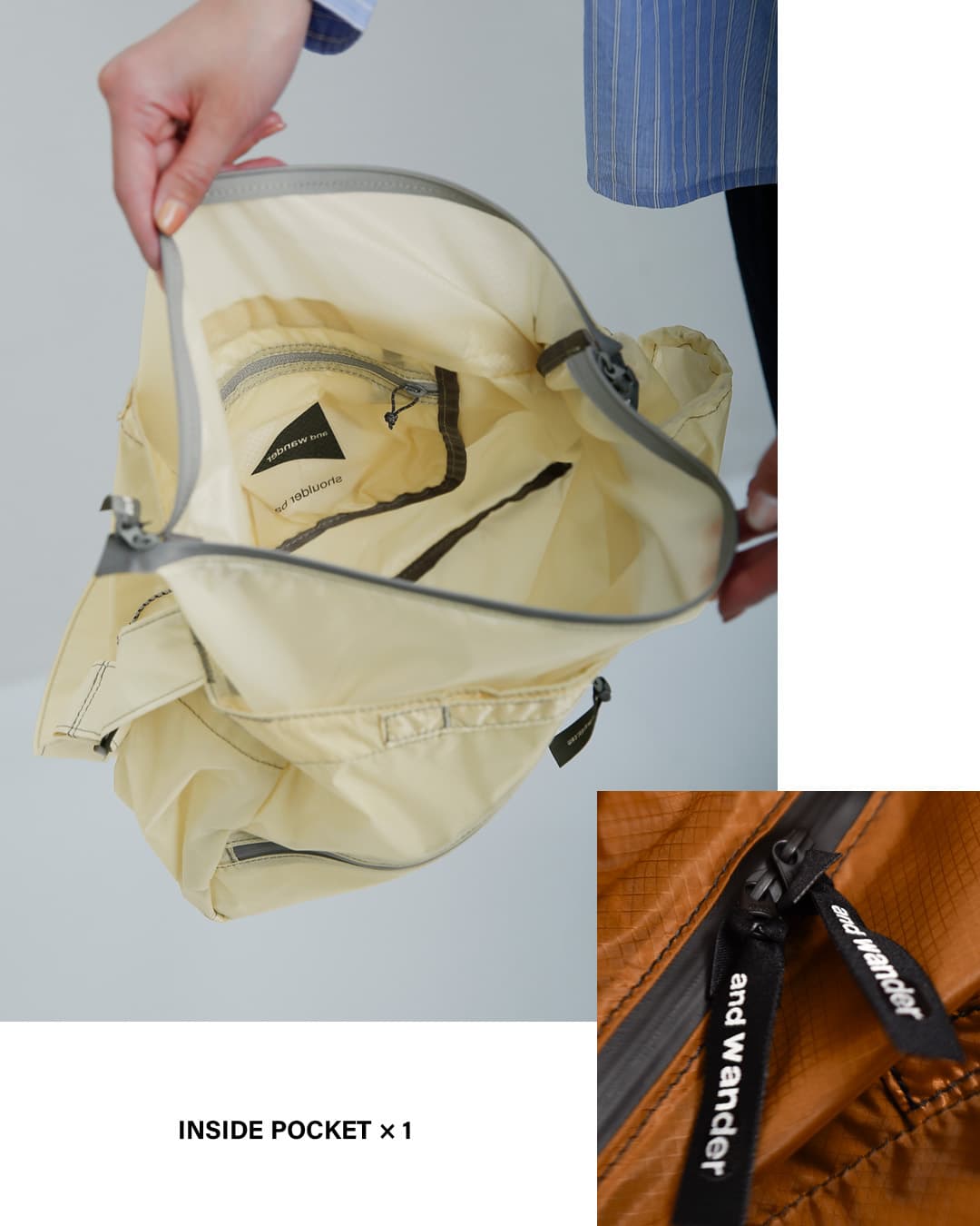 and wanderシル ショルダーバッグ sil shoulder bag 574-6985133