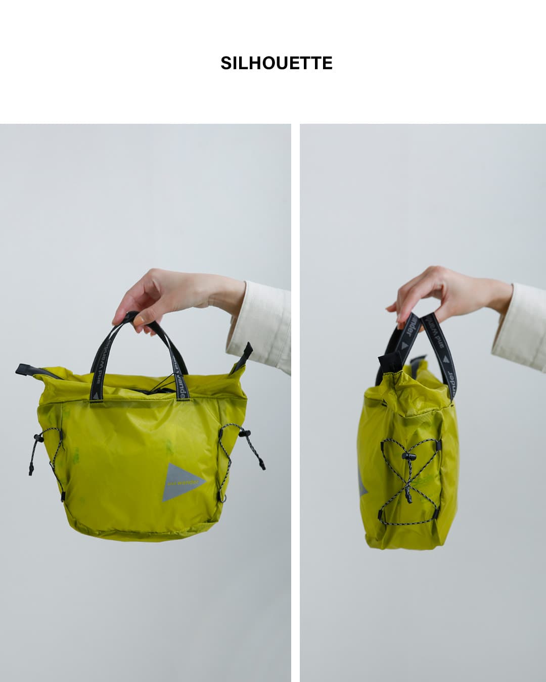 and wanderシル ミニトートバッグ sil mini tote bag 574-6985134