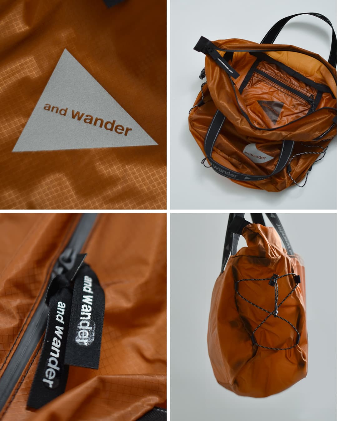 and wanderシル ミニトートバッグ sil mini tote bag 574-6985134