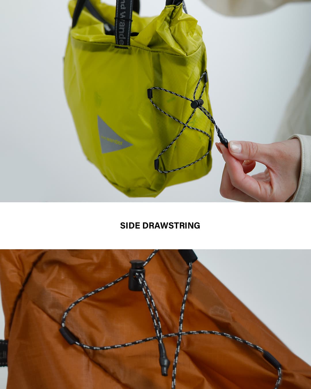 and wanderシル ミニトートバッグ sil mini tote bag 574-6985134