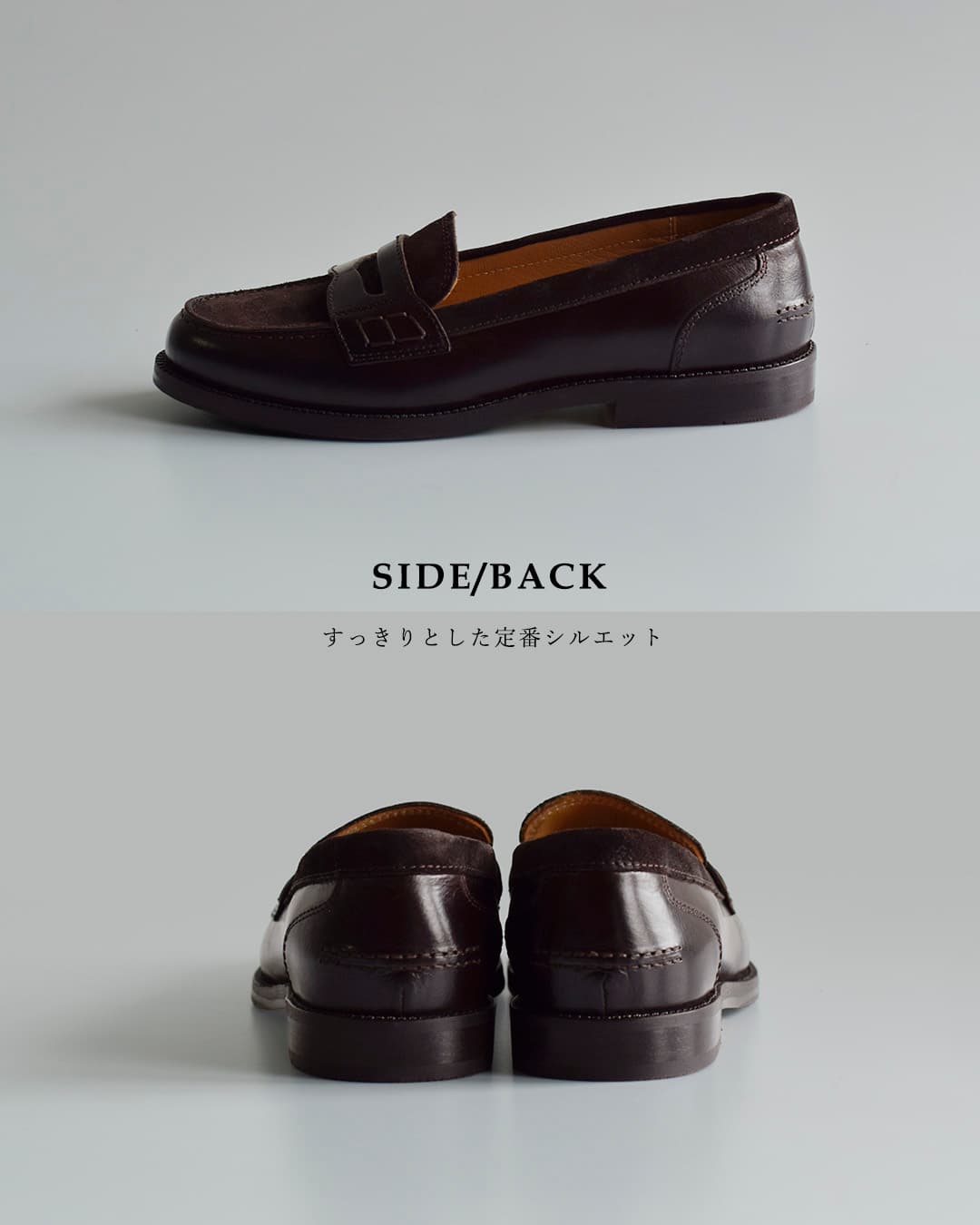 DIEGO BELLINIバッファロー×スエード コインローファー 602t