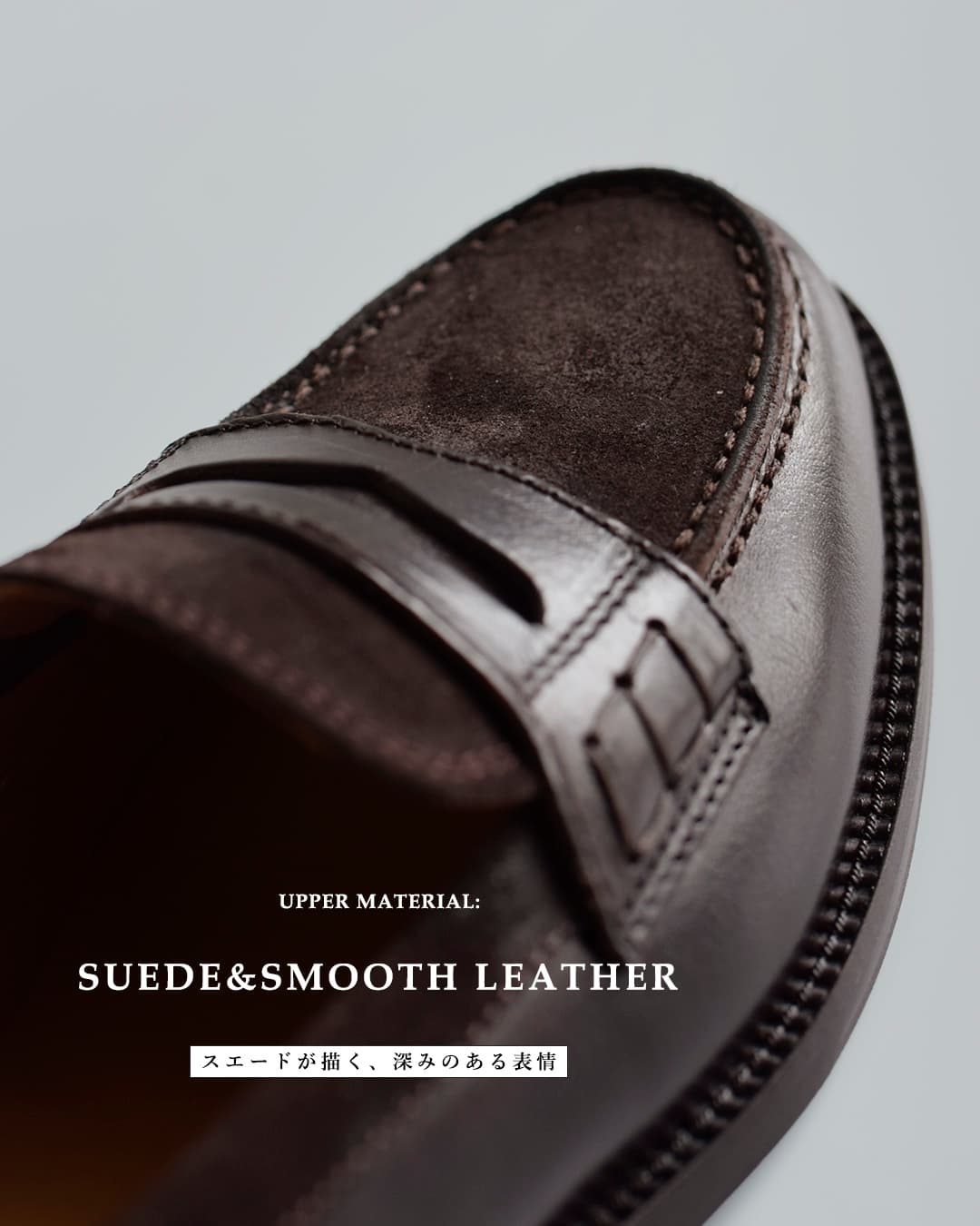 DIEGO BELLINIバッファロー×スエード コインローファー 602t