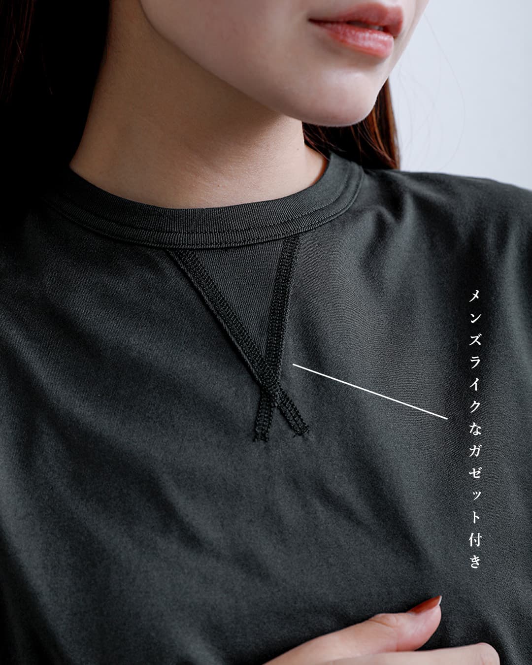 HAVERSACK ATTIREコットンギザ天竺 クルーネック ノースリーブシャツ 612604