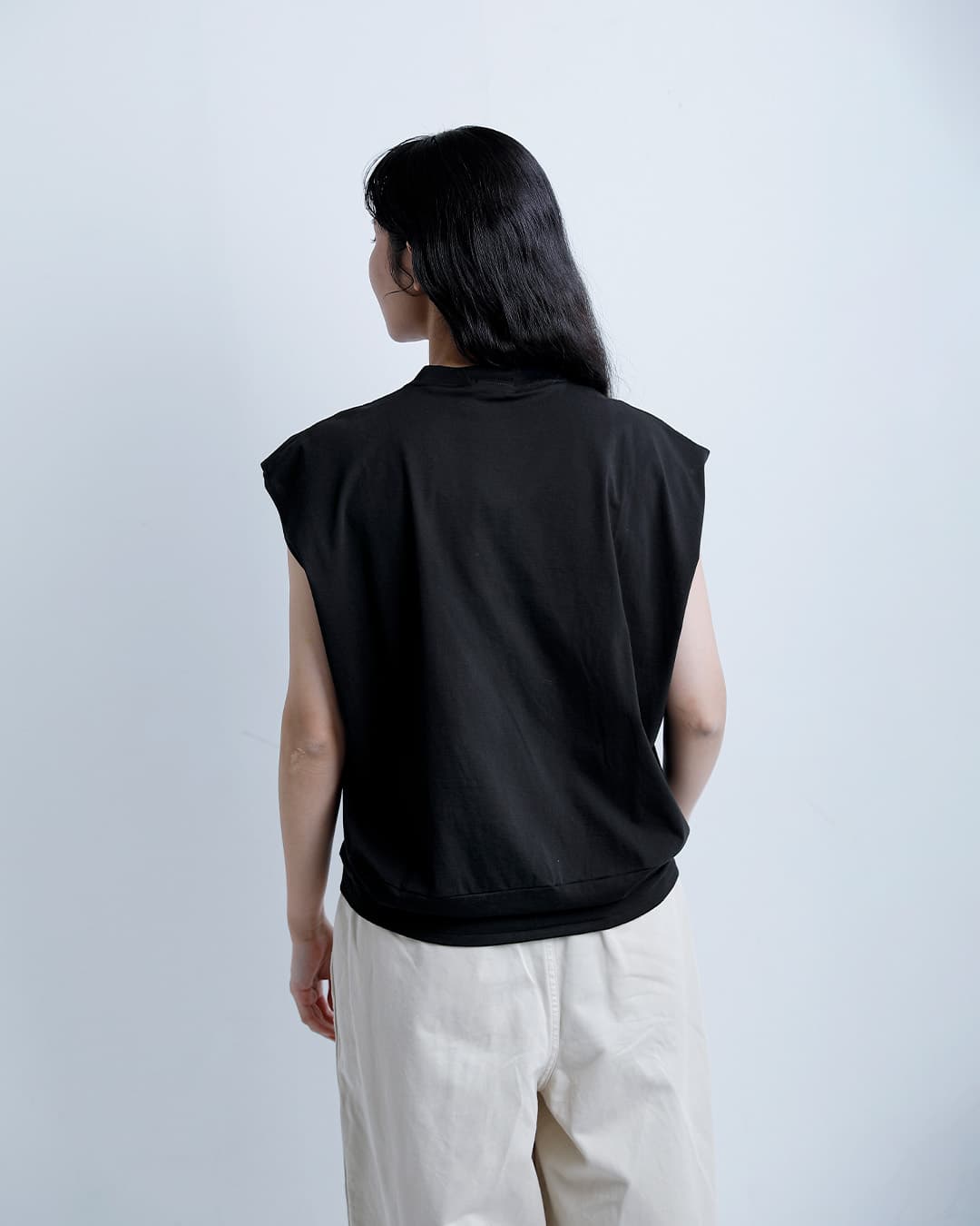 HAVERSACK ATTIREコットンプレミアム天竺 フレンチスリーブシャツ 612606