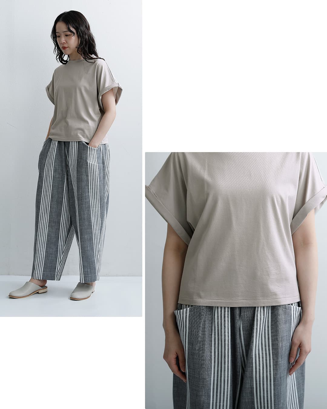 HAVERSACKコットンサイロ天竺 クルーネック Tシャツ 612625