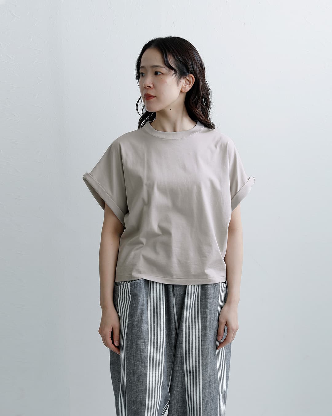 HAVERSACKコットンサイロ天竺 クルーネック Tシャツ 612625