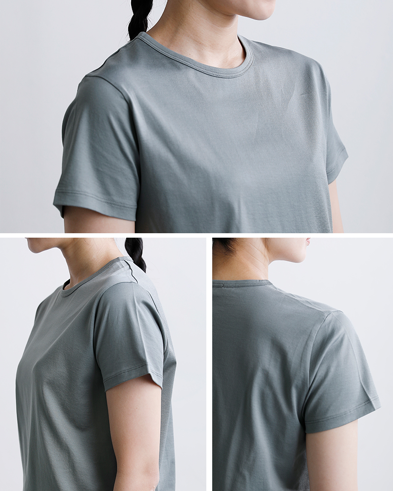 handvaerk(ハンドバーク)60/2ジャージー クルーネック 半袖 Tシャツ 6131