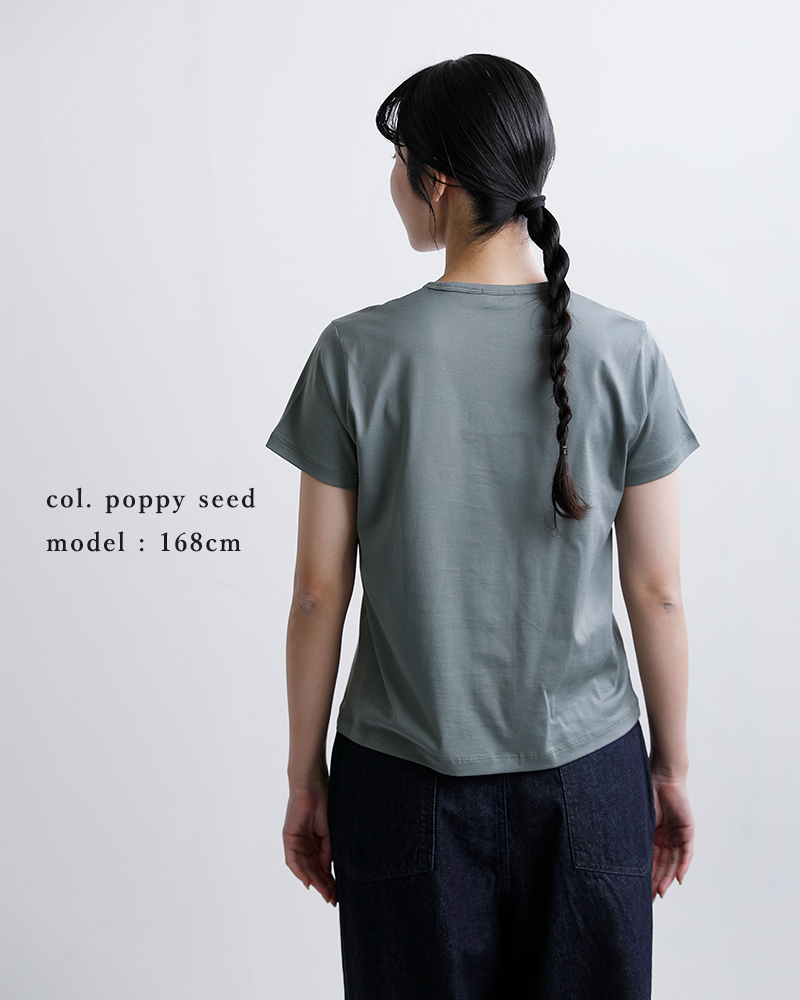 handvaerk(ハンドバーク)60/2ジャージー クルーネック 半袖 Tシャツ 6131