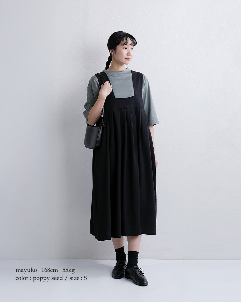 handvaerk(ハンドバーク)60/2ジャージー ボトルネック 6分袖 Tシャツ 6207