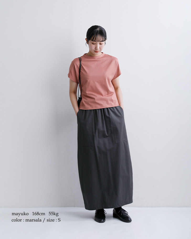 handvaerk(ハンドバーク)60/2ジャージー キャップスリーブ Tシャツ 6223