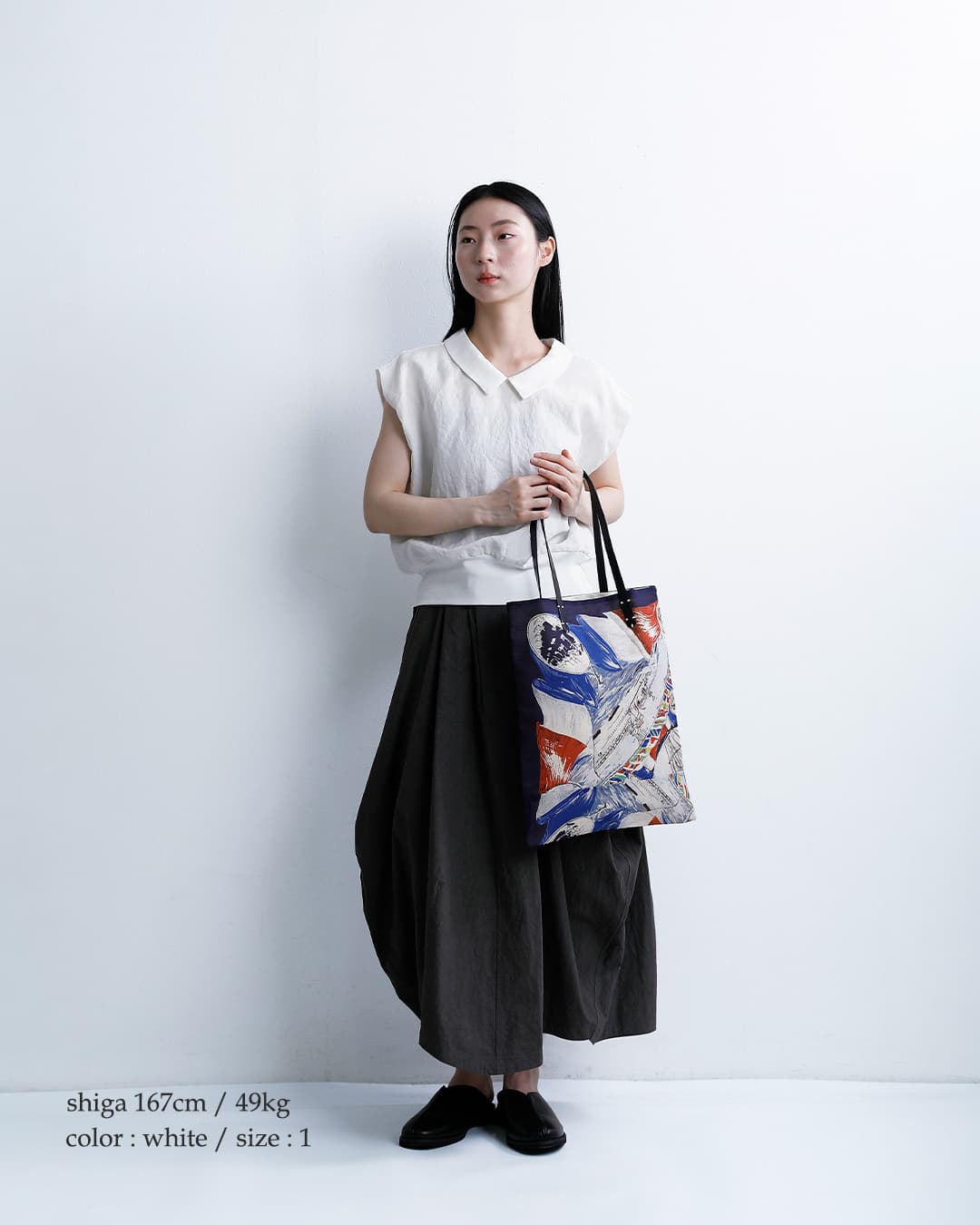 HAVERSACK ATTIREリネンポプリン ノースリーブシャツ 622607