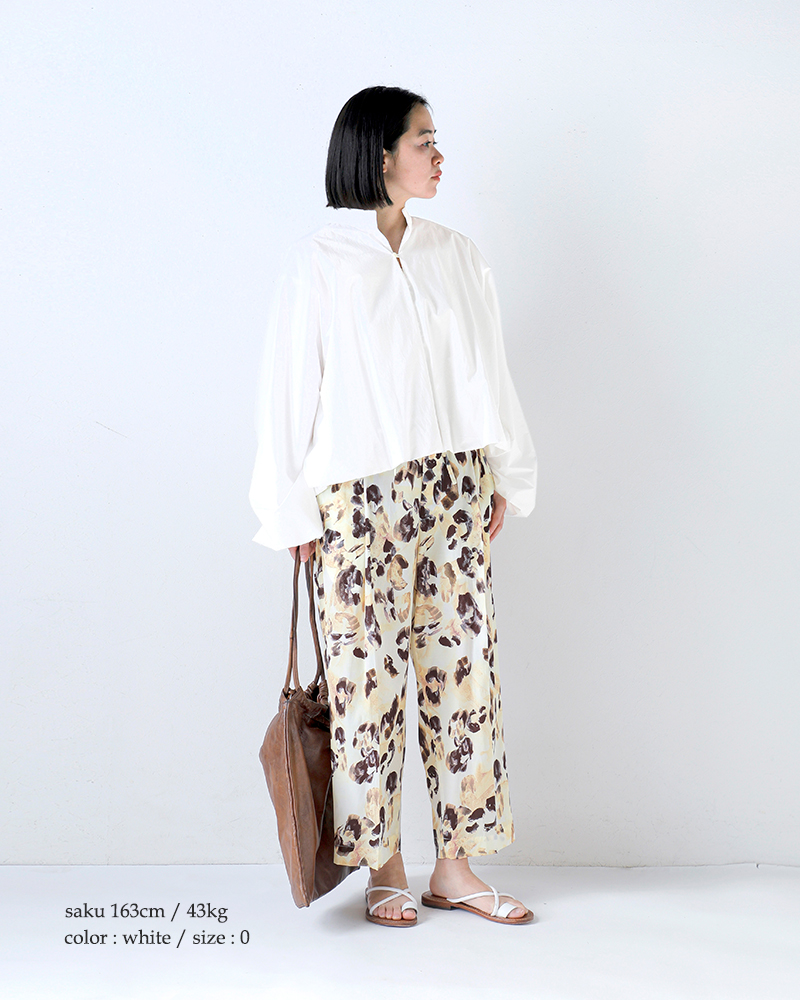 HAVERSACK(ハバーサック)タイプライタースタンドカラーボリュームシャツ622621