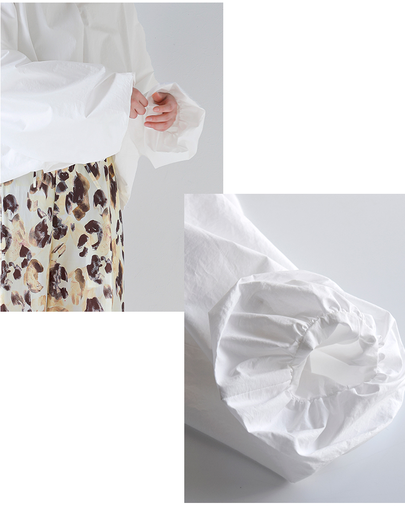 HAVERSACK(ハバーサック)タイプライタースタンドカラーボリュームシャツ622621