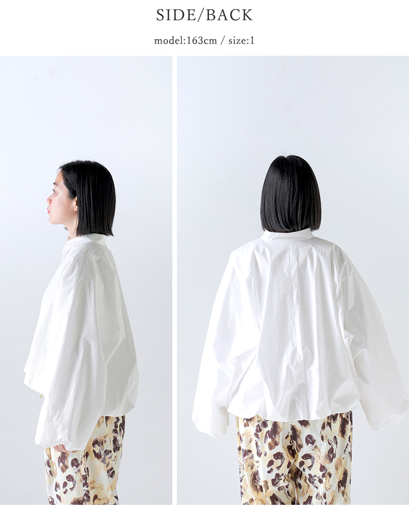 HAVERSACK(ハバーサック)タイプライタースタンドカラーボリュームシャツ622621