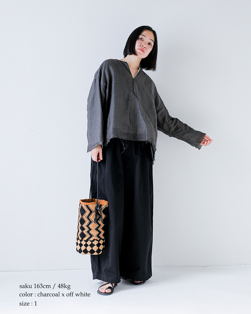 HAVERSACK(ハバーサック)ラミーツイルリバーシブルプルオーバーシャツ622625