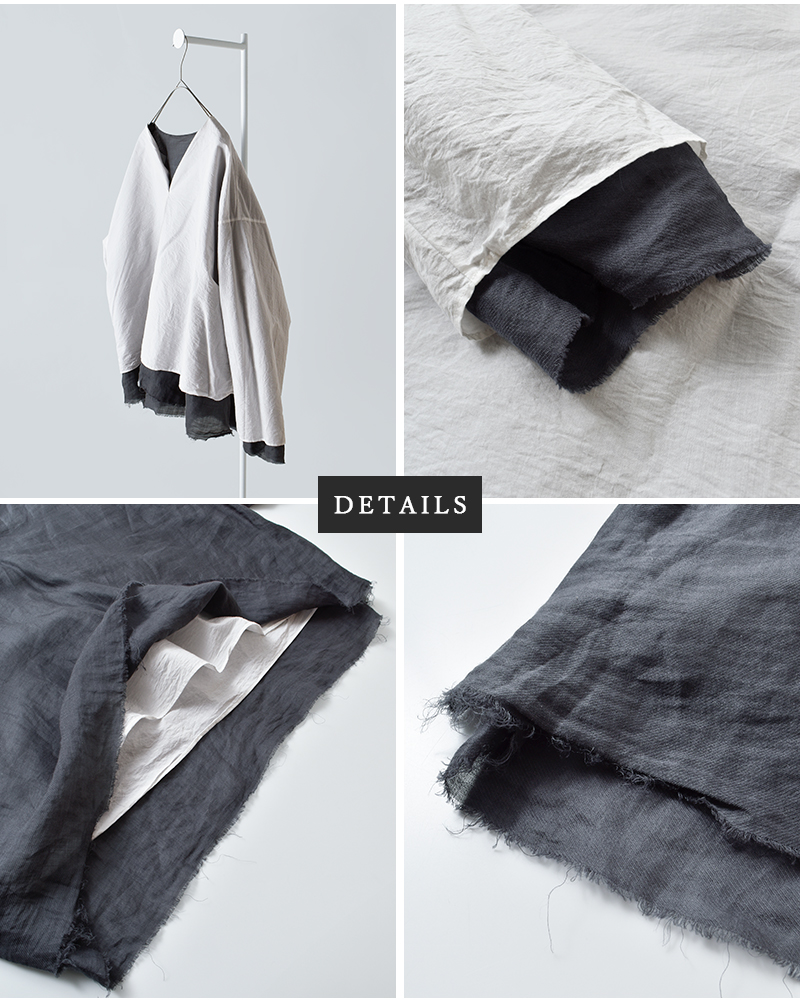 HAVERSACK(ハバーサック)ラミーツイルリバーシブルプルオーバーシャツ622625