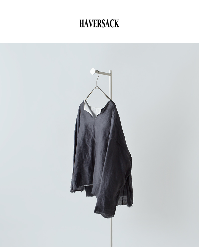 HAVERSACK(ハバーサック)ラミーツイルリバーシブルプルオーバーシャツ622625
