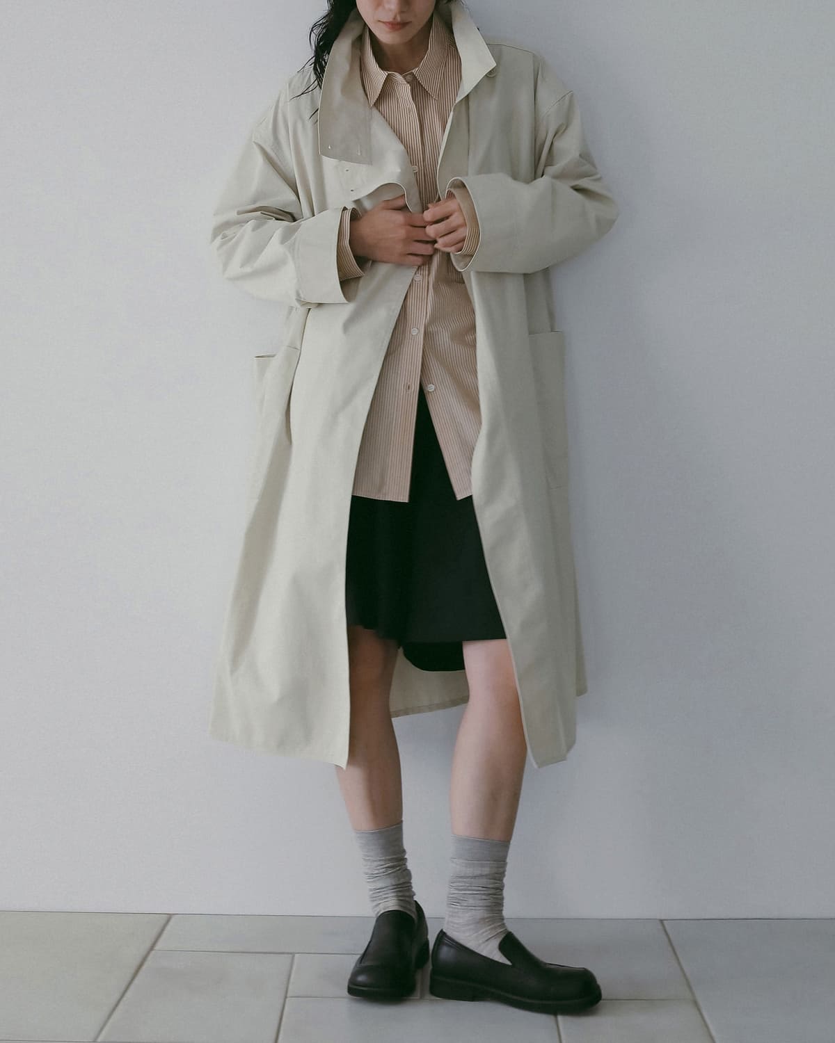 anuke(アンヌーク)スタンドカラーロングコートStandcollarLongCoat 62610002