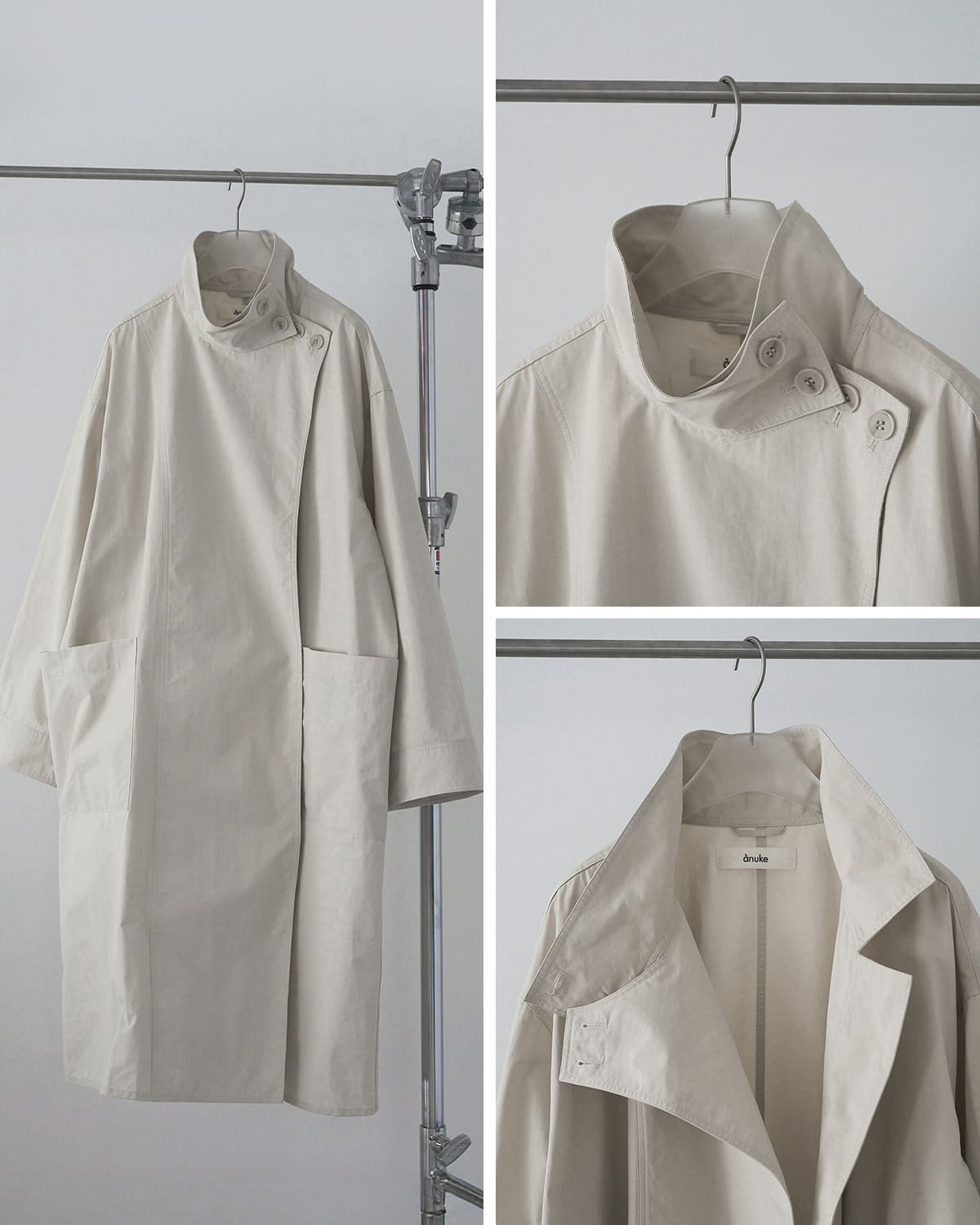 anuke(アンヌーク)スタンドカラーロングコートStandcollarLongCoat 62610002