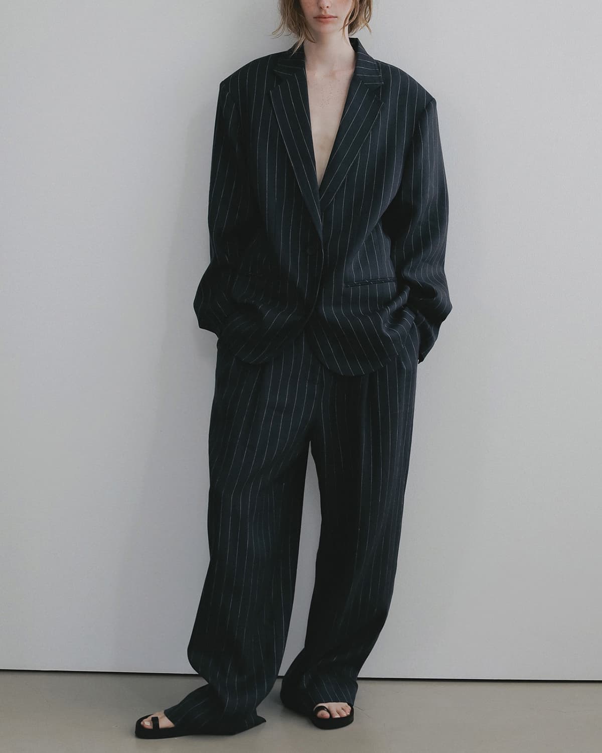 anuke(アンヌーク)オーバー リネンジャケット Over Linen Jacket 62610104