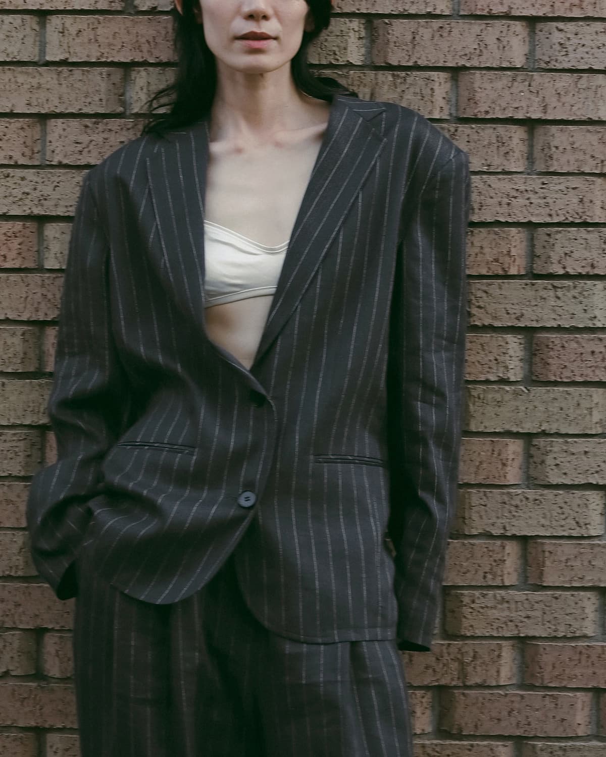 anuke(アンヌーク)オーバー リネンジャケット Over Linen Jacket 62610104