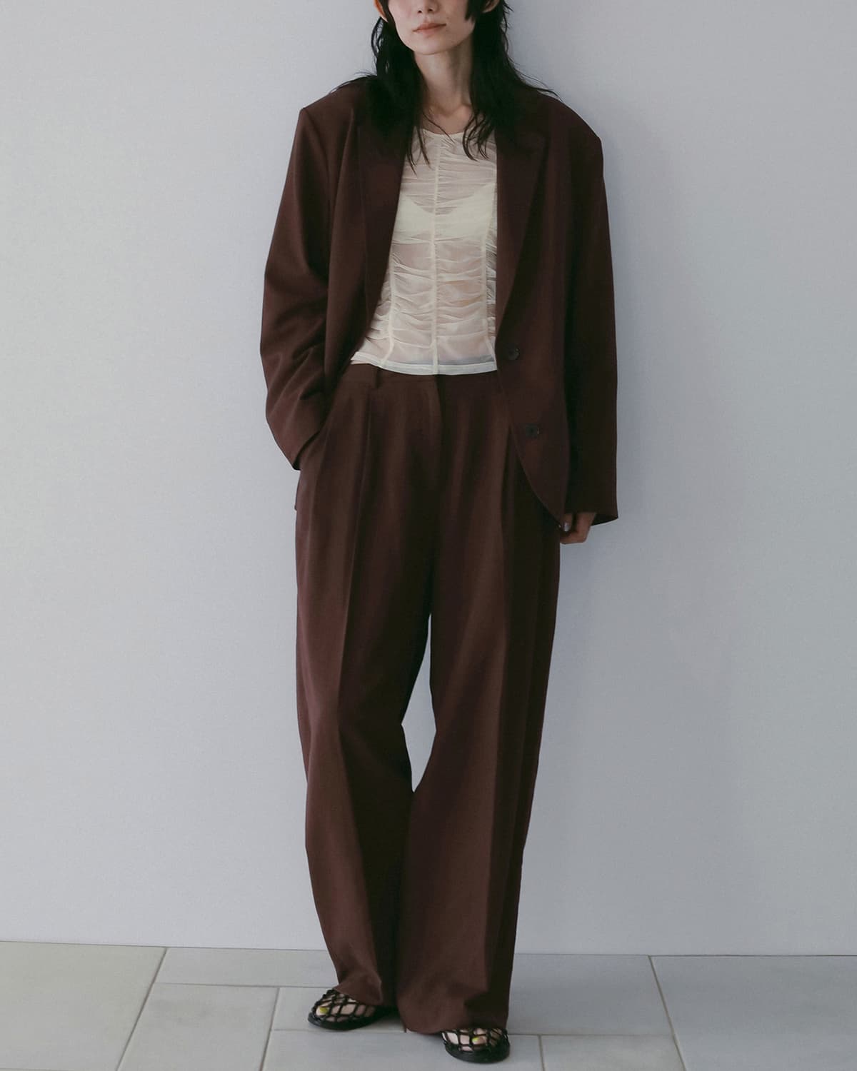 anuke(アンヌーク)オーバー リネンジャケット Over Linen Jacket 62610104