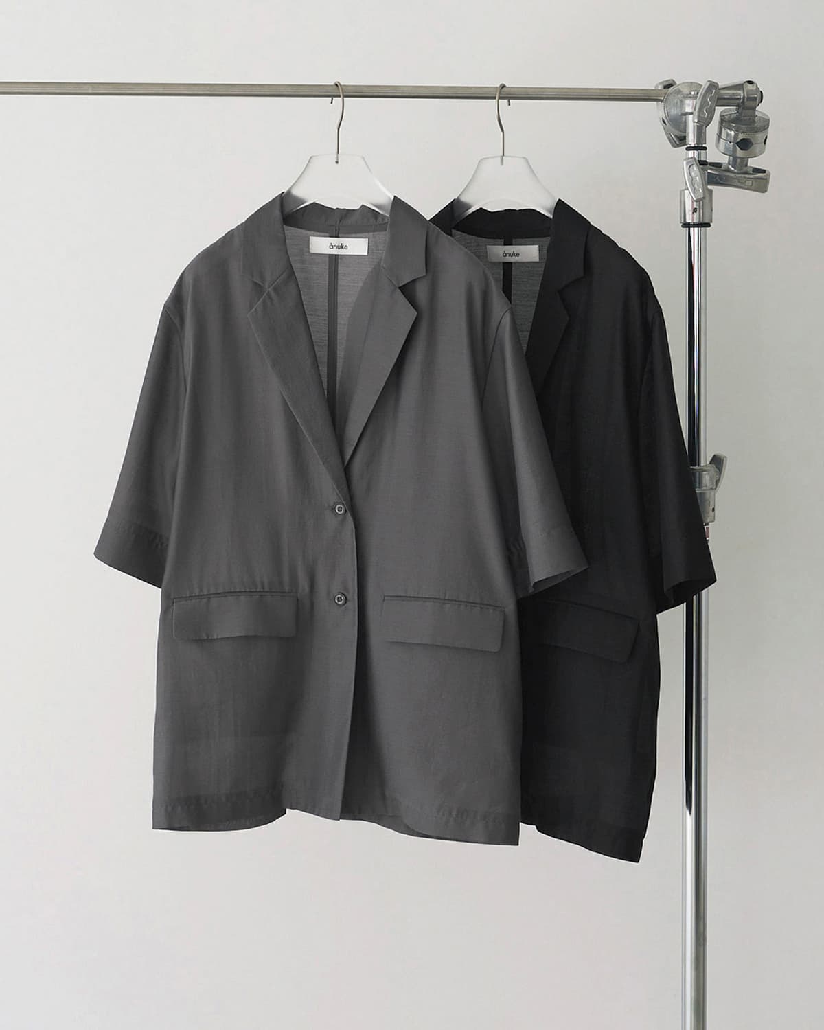 anuke(アンヌーク)シアー ハーフスリーブジャケット Sheer Halfsleeve Jacke 62610106