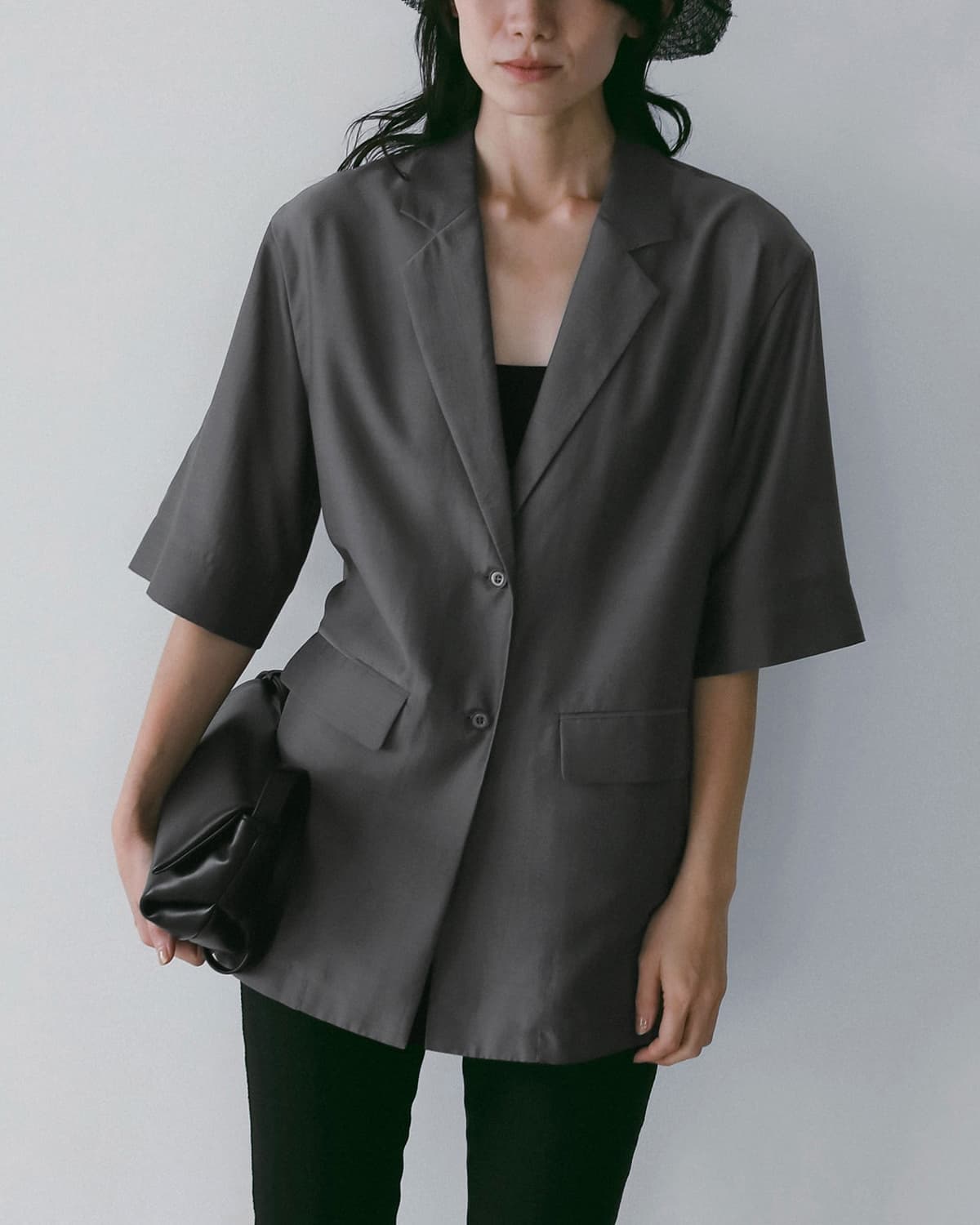 anuke(アンヌーク)シアー ハーフスリーブジャケット Sheer Halfsleeve Jacke 62610106